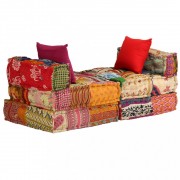 Modulová sedacia súprava 14 ks patchwork Dekorhome