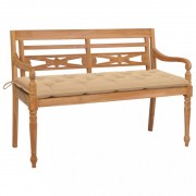 Záhradná lavica BATAVIA 150 cm teak Dekorhome