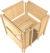 Interiérová fínska sauna 195x151 cm Dekorhome