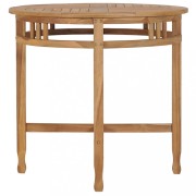 Záhradný jedálenský set 3 ks teak Dekorhome