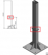 OCEĽOVÁ PRÍRUBA 120 cm