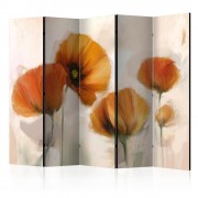 Paraván poppies - vintage Dekorhome