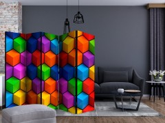 Paraván Colorful Geometric Boxes Dekorhome