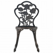 Záhradné bistro stoličky 2 ks bronzové Dekorhome