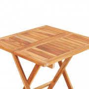 Skladací bistro stolík 60x60x65 cm teakové drevo Dekorhome