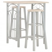 Barový set kov / MDF / drevo Dekorhome