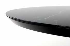 Rozkladací jedálenský stôl VERTIGO čierny mramor