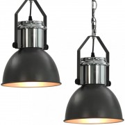 Závesná lampa 2 ks kov Dekorhome