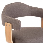 Barové stoličky 2 ks látka / drevo / chróm Dekorhome