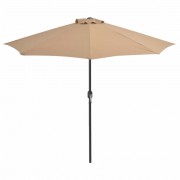 Polkruhový slnečník 270x135 cm Dekorhome