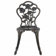 Záhradné bistro stoličky 2 ks bronzové Dekorhome