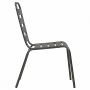 Záhradný bistro set 3 ks tmavosivá