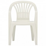 Stohovateľné záhradné stoličky 45 ks plast Dekorhome