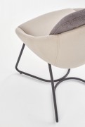 Jedálenská stolička K391 svetlosivá / sivá / čierna