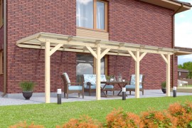 Drevená pergola CLASSIC 1C 604x250 cm Dekorhome