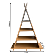 Detský regál BARNIE v tvare pyramídy