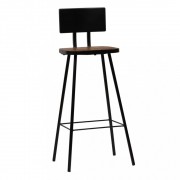 Barový set 3 ks kov / MDF Dekorhome