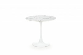 Jedálenský stôl DENVER biely mramor / biela