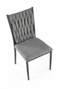 Jedálenská stolička K435 sivá / čierna