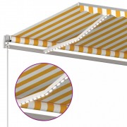 Ručne zaťahovacia markíza s LED svetlom 450x300 cm Dekorhome