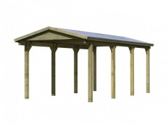 Drevený prístrešok / carport 297x660 cm Dekorhome