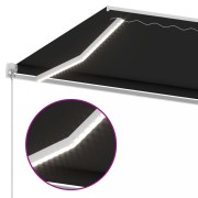 Ručne zaťahovacia markíza s LED svetlom 600x350 cm Dekorhome