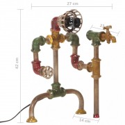 Stojaca lampa Vodovodné rúrky kov Dekorhome