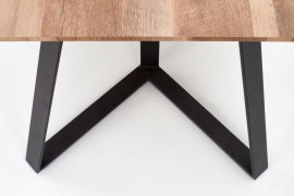 Jedálenský stôl CALGARY orech rustikálny / čierna