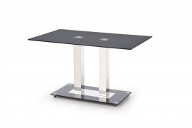 Jedálenský stôl sklenený WALTER 2 čierna