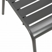 Stohovateľné záhradné stoličky 2ks sivá