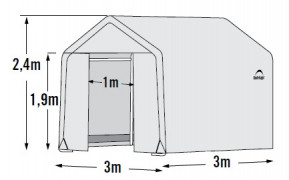 Fóliovník 3x3m PE Dekorhome