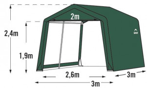 Náhradná plachta pre prístrešok 3 x 3 m Dekorhome