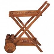 Čajový vozík akáciové drevo Dekorhome