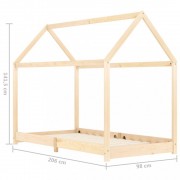 Detská posteľ 90x200 borovica Dekorhome