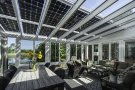 Hliníková pergola SOLAR ENERGO s FVE - ostrovná