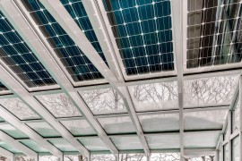 Hliníková pergola SOLAR ENERGO s FVE - ostrovná