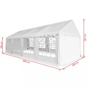 Záhradný altánok PVC 4 x 8 m Dekorhome