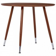 Jedálenský set 2 + 1 textil / hnedá MDF Dekorhome