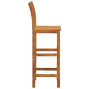 Barový set 3 ks hnedá Dekorhome