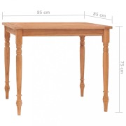 Jedálenský stôl teakové drevo Dekorhome