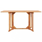 Skladací záhradný stôl teak Dekorhome