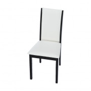 Jedálenská stolička VENIS NEW wenge / ekokoža biela