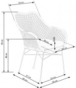 Jedálenské kreslo K336 ratan