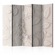 Paraván Paper Flowers (Cream) Dekorhome