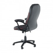 Kancelárske kreslo PORSHE NEW čierna / červená