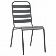 Záhradný bistro set 3 ks tmavosivá