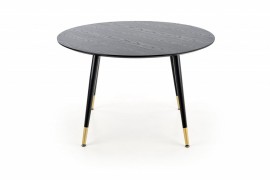 Jedálenský stôl EMBOS 120 cm čierna / zlatá