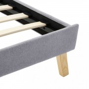 Posteľ svetlosivý textil Dekorhome