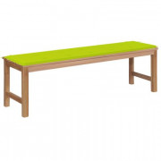 Záhradná lavica s poduškou 150 cm masívne teak Dekorhome