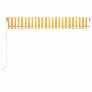 Ručne zaťahovacia markíza s LED svetlom 450x300 cm Dekorhome